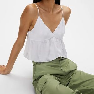 Aritzia little moon satin camisole